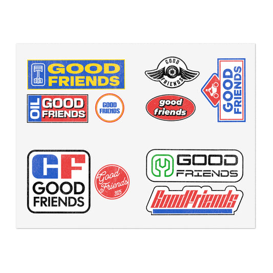 GOODFRIENDS Automotive Logo Sticker Sheets